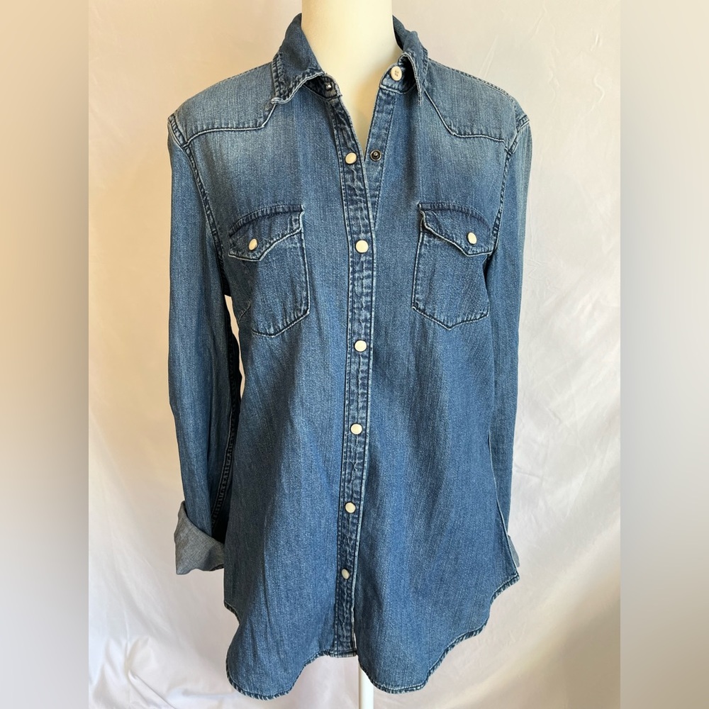 Women’s western style denim shirt
